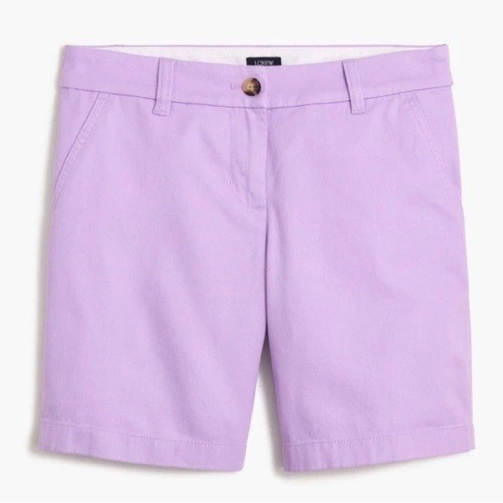 J. Crew Purple Flat Front Classic Chino Shorts Men’s - Size 32 7” Inseam